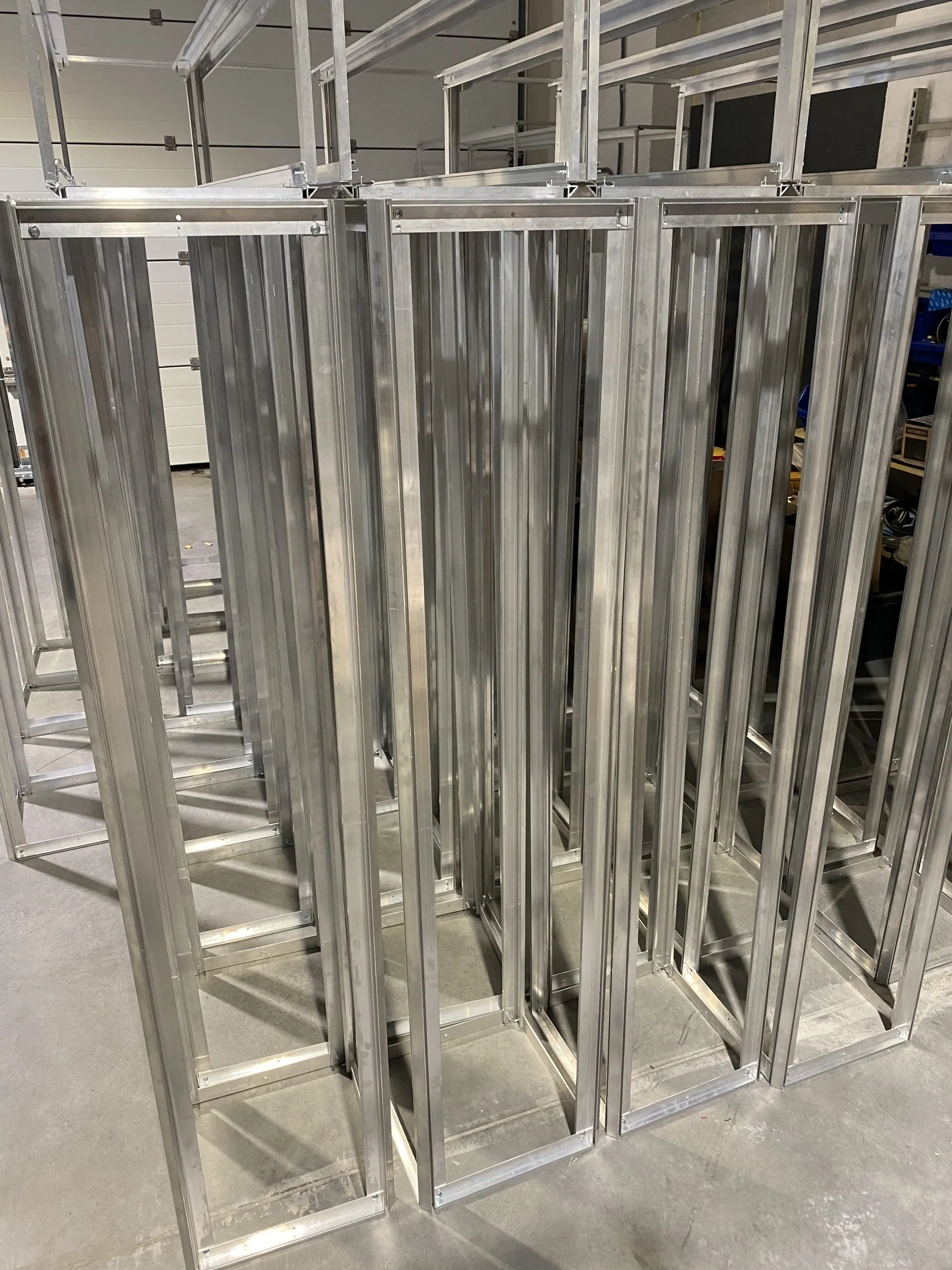Precision-welded steel equipment frame